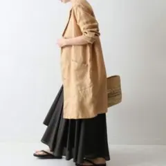 FRAMeWORK フレームワーク ラミー製品染め アトリエコート 麻 リネン