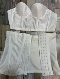 ワコールブライダルインナー2点＊ミドリフ丈1/2カップブラ＊ウエストニッパー