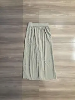 studio CLIP ベージュ ワイドパンツ L