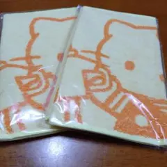 新品未使用　非売品　キティタオル 2枚　キティちゃん　未開封　キティタオル