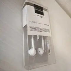 マイク付きホワイトステレオイヤフォン