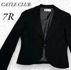 美品 CATLE CLUB フォーマル ジャケット ブラック シンプル 7号