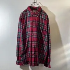 Saddlebred チェック柄 フランネルシャツ XL 90s