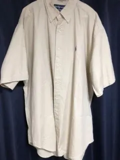 希少 90s ラルフローレン　半袖BDシャワンポイント　ポニー刺繍