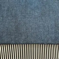 専用です！/デニム×ピンストライプ/レッスンバッグ/通学カバン/手提げ