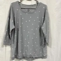 SONOMA LIFE + STYLE 星柄 7分袖Tシャツ XL グレー