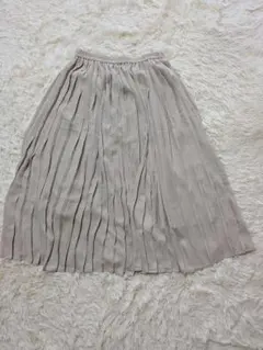UNIQLO ベージュ プリーツスカート L