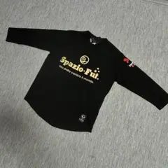 値下げ　SPAZIO-FUT. スパッツィオフット ロンT 長袖Tシャツ 黒金のサムネイル