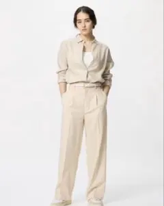 UNIQLO ユニクロ　タックワイドパンツ 試着のみ
