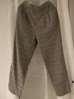 美品GLOBALWORKグレー チェック柄 スラックス　M