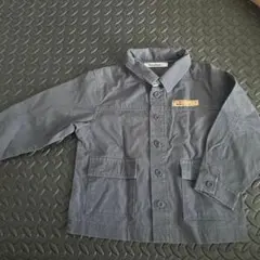 familiar シャツジャケット 100cm チャコールグレー　男の子　女の子