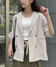 CIAOPANIC TYPY テックリネン半袖シャツジャケットのサムネイル