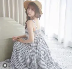 Curensology Gingham Check Dress フリーサイズ Curensology Gingham Check Dress フリーサイズ - メルカリ