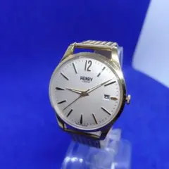 稼働品　HENRY LONDON ゴールド 　デイト　腕時計のサムネイル