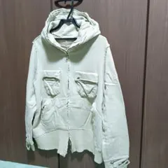 ENCHANTMENT…？アンシャントマン ベージュ フード付きパーカー