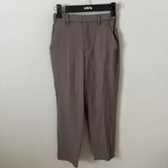 a day in the life ブラウン　チェック　パンツ　スラックス