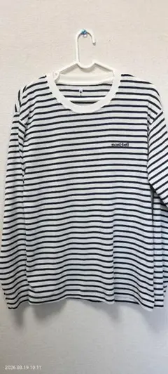 モンベル WIC.ボーダーロングスリーブT Men's