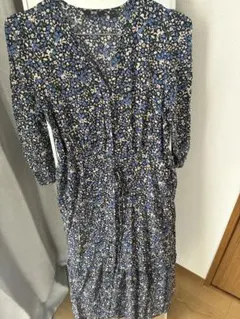 UNIQLO 花柄 ロングワンピース Mサイズ