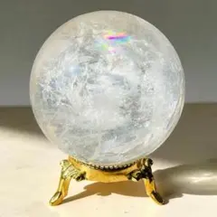ガーデン スフィア 万華鏡 天然石スフィア 希少 虹入り 水晶 ガーデン