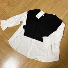 ☆新品未使用タグ付き＊アローズレイヤード＊ブラウス＊ベスト＊早い者勝ち！