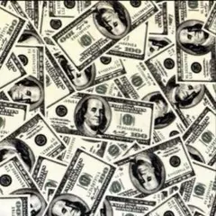 USAコットン タイムレストレジャー　ドル紙幣　生地　ハギレ