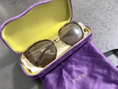 GUCCI パープルサングラス ケースと眼鏡拭き付き 2026年最新】グッチ眼鏡拭きの人気アイテム - メルカリ