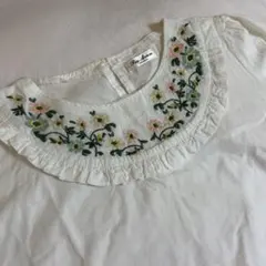 パラビオン 花刺繍レースブラウス