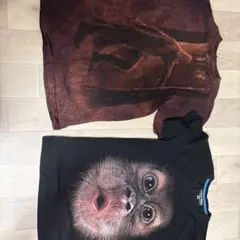 猿デザインTシャツ2枚セット M/2XL