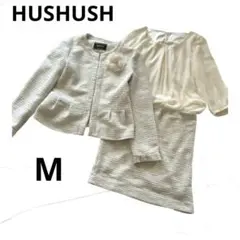 ハッシュアッシュ ワンピースセットアップ フォーマル　入学式　コサージュ付き　M