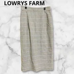 LOWRYS FARM ローリーズファーム　チェック ロングスカート L