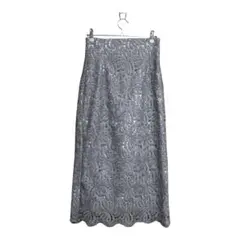 プロポーションボディドレッシング　グレー 花柄 レース スカート