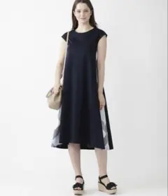 ほとんど未使用❤️Burberryブルーレーベル❤️カットソーロングワンピースのサムネイル