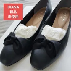 【新品】外反母趾　DIANA パンプス 黒色のサムネイル