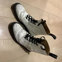 GEORGE COX Brogue Lace Up Boots Whiteのサムネイル