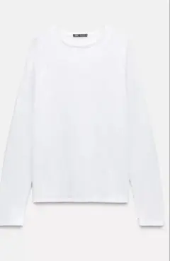 ZARA ロングスリーブコットンTシャツ