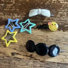 星型とリボン型ヘアピンセット