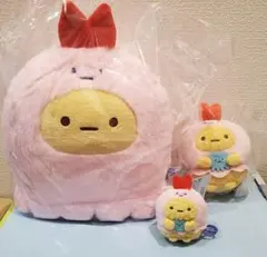 すみっコぐらし　水族館　えびふらいのしっぽ　ぬいぐるみ　クラゲ　3点セット