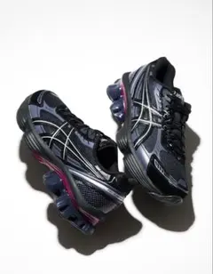 ASICS GEL-KINETIC FLUENT 24センチ 黒 スニーカー - メルカリ