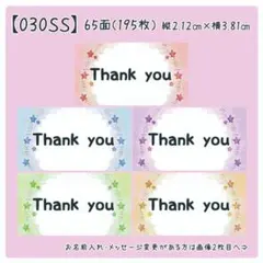 【030SS】小さめサンキューシール
