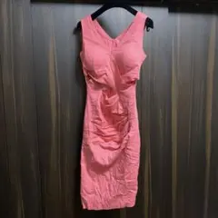 コーラルピンク キャバドレス ミニドレス キャミドレス Sサイズ Mサイズ
