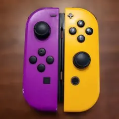 Nintendo Switchジョイコン　ネオンパープル/ネオンオレンジ　中古