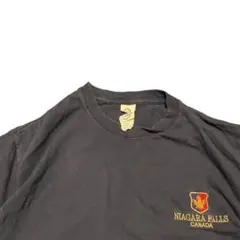 一点物　メキシコ製　DELTA Tシャツ 半袖　ワンポイント刺繍ロゴ　古着　M