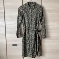 リバティー柄ワンピース