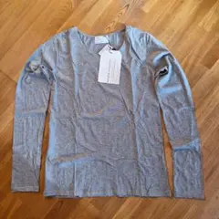 未使用 antiqua グレー 長袖 Tシャツ L アンティカ