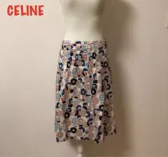 美品　CELINE コットン花柄スカートのサムネイル