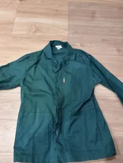 【ユーロワーク】イタリア製 グリーン ワークジャケット コットンツイル 46