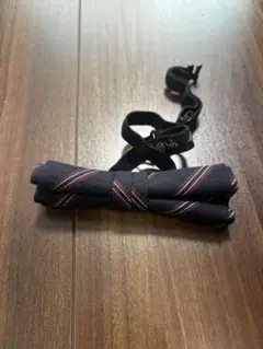 ネイビーと赤のストライプ 蝶ネクタイ