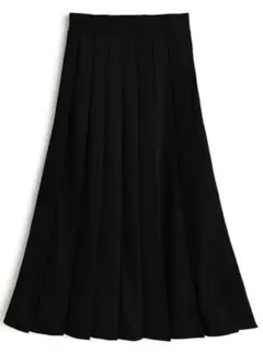 GRL プリーツロングスカート gc357 黒