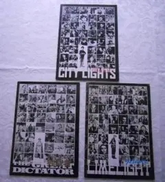 チャップリン映画パンフレット稀少３点　街の灯　独裁者　ライムライト