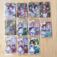 ウマ娘 ウエハースカード11枚(SSR、勝負服ドリームジャーニー、等)